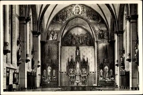 Ak Sint Michielsgestel Nordbrabant Niederlande, Instituut Huize Ruwenberg, Kapel, Blick zum Altar