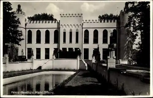 Ak Tilburg Nordbrabant Niederlande, Paleis Raadhuis, Markt