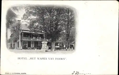 Ak Doorn Utrecht Niederlande, Hotel Het Wapen van Doorn