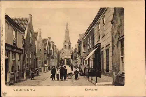 Ak Voorburg Südholland, Kerkstraat, Handel in alle Brandstoffen