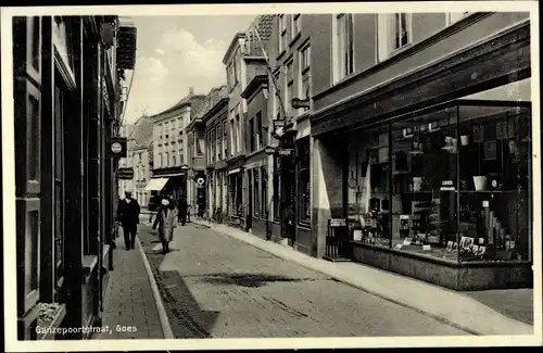 Ak Goes Zeeland Niederlande, Ganzepoortstraat