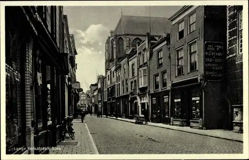 Ak Goes Zeeland Niederlande, Lange Kerkstraat