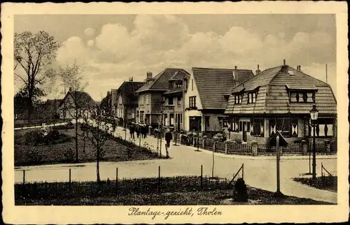 Ak Tholen Zeeland Niederlande, Plantage gezicht