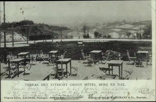 Ak Nijmegen Gelderland, Hotel Berg en Dal, Terras