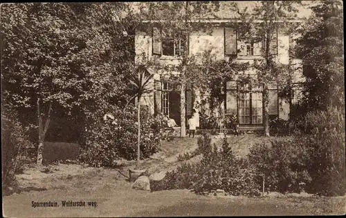 Ak Sparrenduin De Haan Westflandern, Woldersche weg