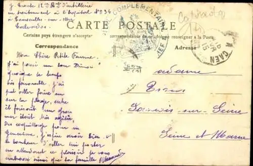 Ak Courseulles sur Mer Calvados, Restaurant des Parcs aux Huitres