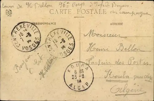 Ak Contrexéville Lothringen Vosges, Route de Vittal