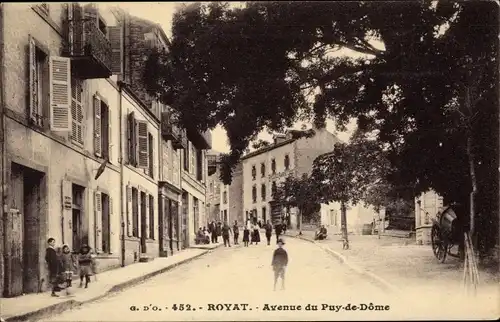 Ak Royat Puy de Dôme, Avenue de Puy de Dome