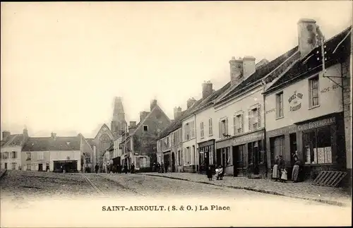Ak Saint Arnoult en Yvelines, La Place
