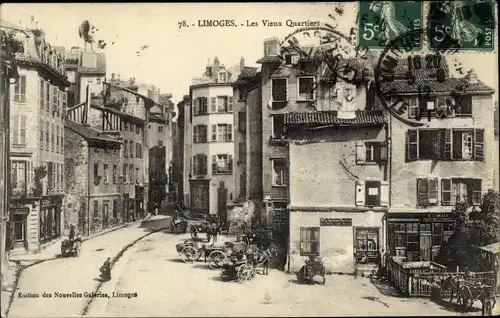 Ak Limoges Haute Vienne, Le Vieux Quartiers