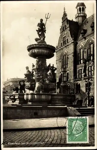 Ak Elberfeld Wuppertal in Nordrhein Westfalen, Jubiläumsbrunnen