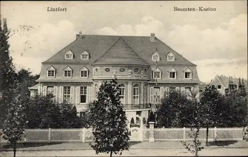 Ak Kamp Lintfort am Niederrhein, Außenansicht Beamtenkasino