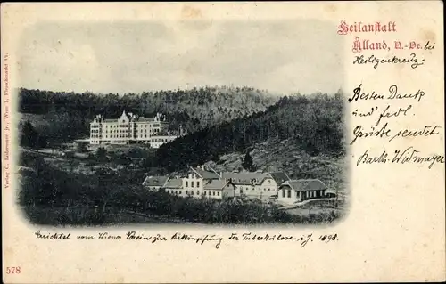 Ak Alland in Niederösterreich, Heilanstalt
