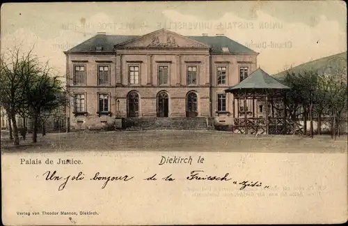 Ak Diekirch Luxemburg, Palais de Justice