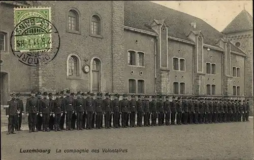 Ak Luxemburg Luxembourg, La compagnie des Volontaires
