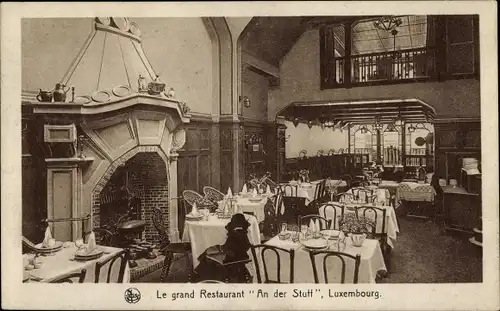 Ak Luxemburg Luxembourg, Le grand Restaurant An der Stuff