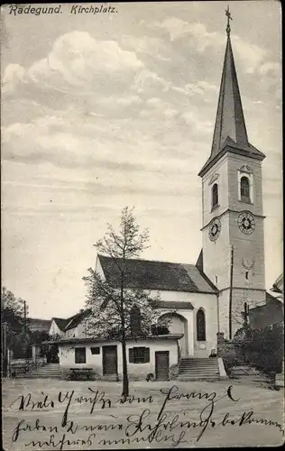 Ak Sankt Radegund bei Graz Steiermark, Kirchplatz