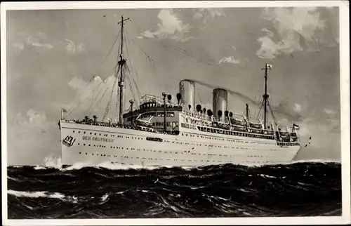 Ak Dampfer Der Deutsche, Norddeutscher Lloyd NDL