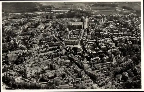 Ak Annaberg Buchholz Erzgebirge, Fliegeraufnahme, Ort