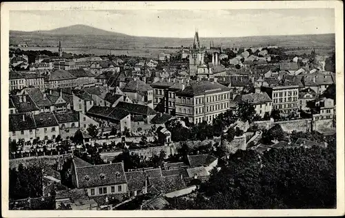 Ak Litoměřice Leitmeritz Region Aussig, Totalansicht