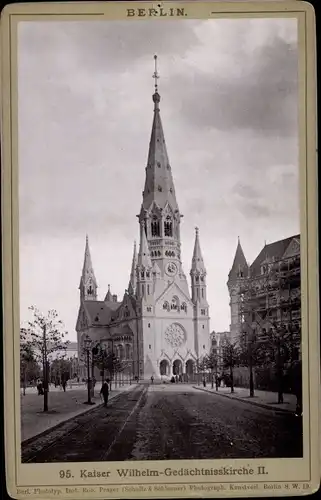 Kabinett Foto Berlin Charlottenburg, Kaiser Wilhelm Gedächtniskirche II