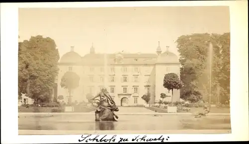 Foto Schwetzingen in Baden, Schloss Schwetzingen vom Schlosspark aus