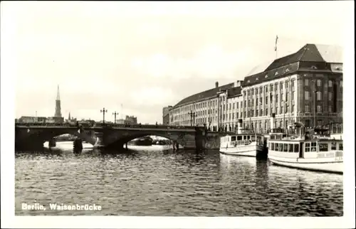 Ak Berlin Mitte, Waisenbrücke