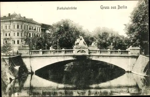 Ak Berlin Tiergarten, Herkulesbrücke