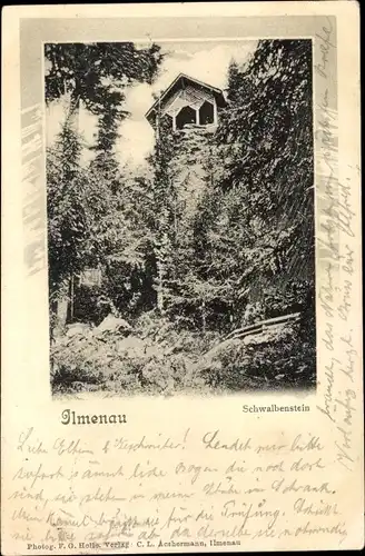 Ak Ilmenau Thüringen, Schwalbenstein
