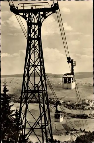 Ak Oberwiesenthal im Erzgebirge, Fichtelberg, Drahtseilbahn