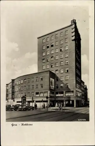 Ak Gera in Thüringen, Hochhaus