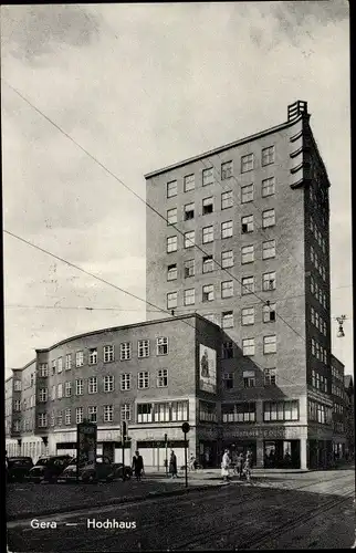 Ak Gera in Thüringen, Hochhaus