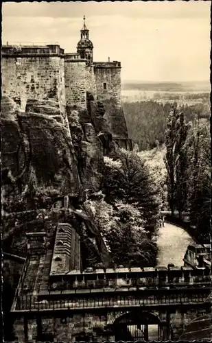 Ak Königstein an der Elbe Sächsische Schweiz, Festung