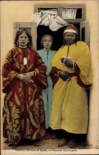 Ak Marokko, Scènes et Types, Femmes Mauresques, Maurinnen