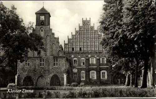 Ak Kloster Zinna Jüterbog in Brandenburg, Kirchengiebel