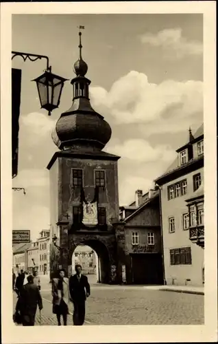 Ak Saalfeld an der Saale Thüringen, Blankenburger Tor