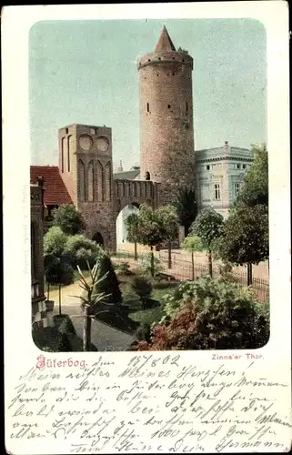 Ak Jüterbog im Kreis Teltow Fläming, Zinnaer Tor