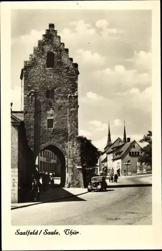 Ak Saalfeld an der Saale Thüringen, Saaltor