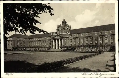 Ak Krefeld am Niederrhein, Realgymnasium