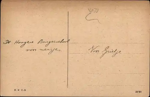 Ak Krefeld am Niederrhein, Höhere Töchterschule