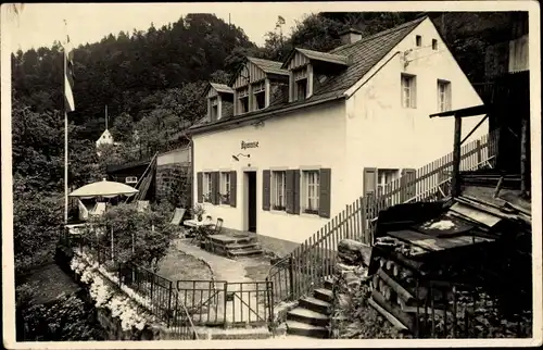 Foto Ak Sachsen ?, Haus Alpenrose