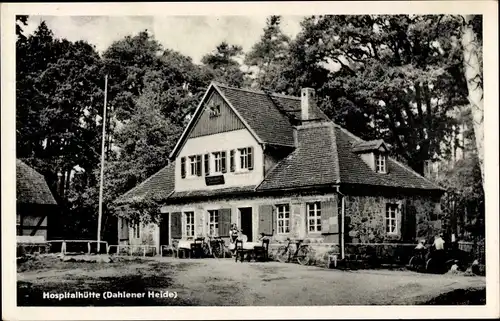 Ak Dahlen in Sachsen, Dahlener Heide, Hospitalhütte