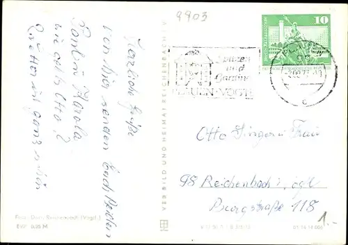 Ak Jocketa Pöhl Vogtland, HOG Vogtländische Schweiz, Speisesaal