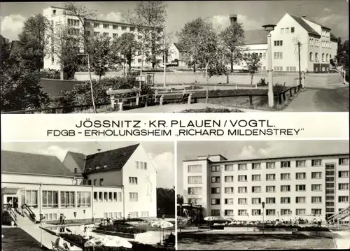 Ak Jößnitz Plauen Vogtland, FDGB Erholungsheim Richard Mildenstrey