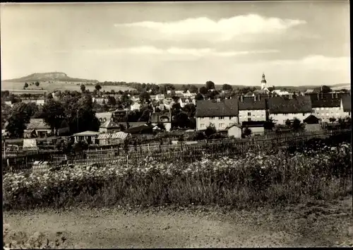 Ak Schlettau im Erzgebirge, Kirche, Panorama vom Ort