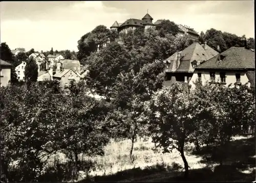 Ak Oelsnitz im Vogtland, Schloss Voigtsberg, Teilansicht