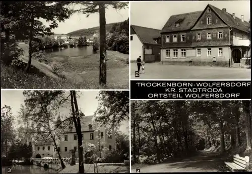 Ak Trockenborn Wolfersdorf in Thüringen, HOG Schüsselgrund, ehem. Schloss Fröhliche Wiederkunft