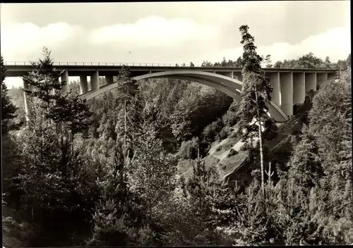 Ak Hermsdorf in Thüringen, Teufelstalbrücke