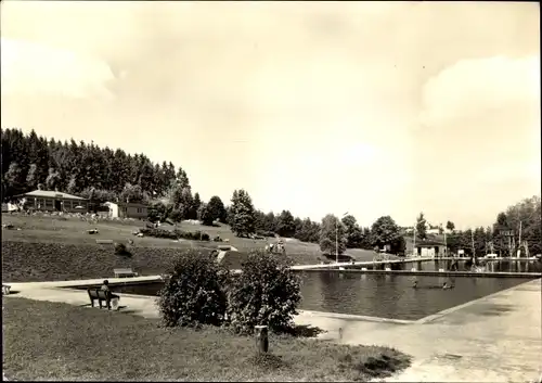 Ak Adorf im Vogtland, Waldbad