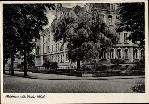 Ak Heidenau in Sachsen, Goethe Schule